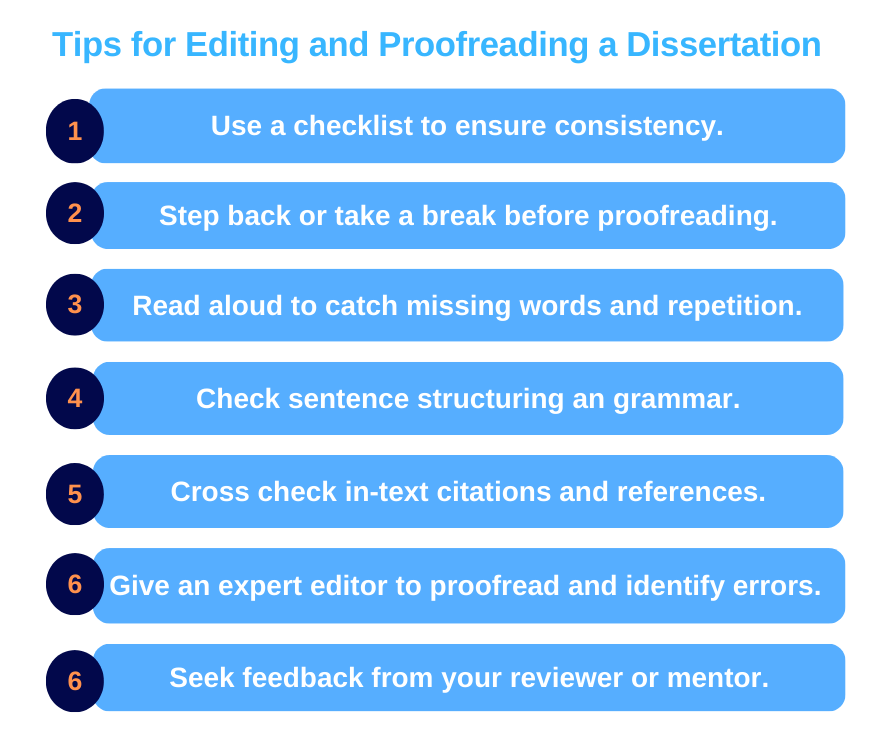 Tips for Editing and Proofreading a Dissertation